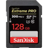 SanDisk Extreme PRO 128GB 300mbps SDXC UHS-II Memory Card (SDSDXDK-128G-GN4IN)